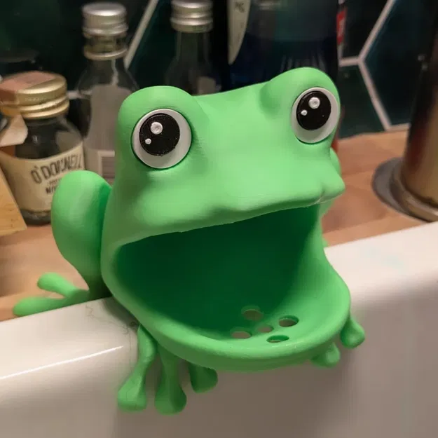 Frog Spongeholder – Giá để miếng rửa chén hình ếch - Image 2