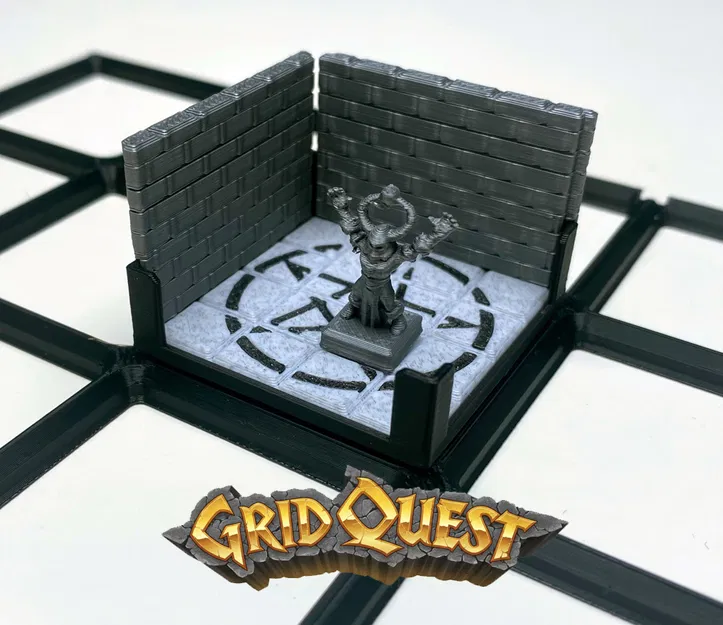 GridQuest SORCERER Meeple (The Gridfinity Game) - Meeple Đầu Pháp Sư - Image 1