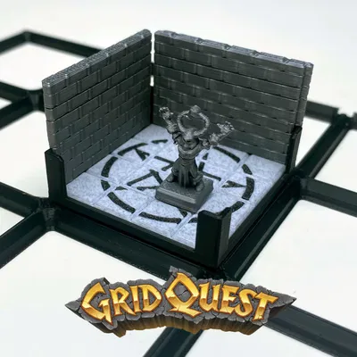GridQuest SORCERER Meeple (The Gridfinity Game) - Meeple Đầu Pháp Sư