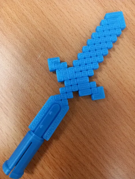 Vũ khí cán dài kiếm Minecraft (polearm) - không MMU - Image 1