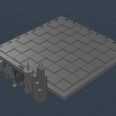 Bộ Cờ Vua Thành Phố (City Chess Set)