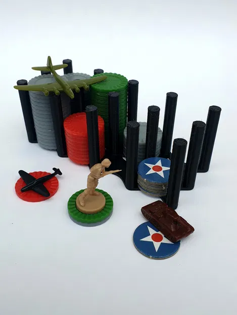 Axis and Allies/Board Game – Holder đựng chip (20mm) - Image 2