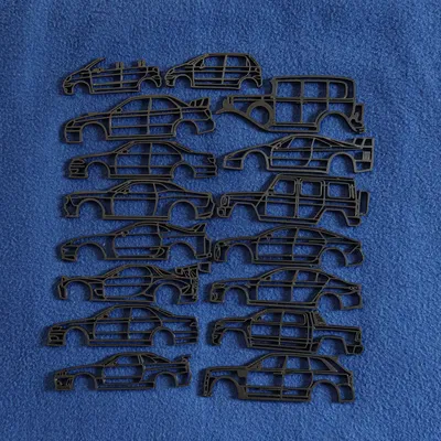 Wall art car (xe treo tường), брелок на ключи (móc khóa)