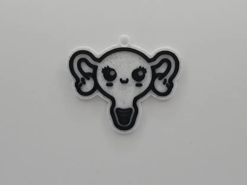 Móc khóa Tử cung Dễ thương (Cute Uterus Keychain) - Image 1