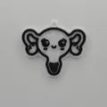 Móc khóa Tử cung Dễ thương (Cute Uterus Keychain) - Thumbnail 1