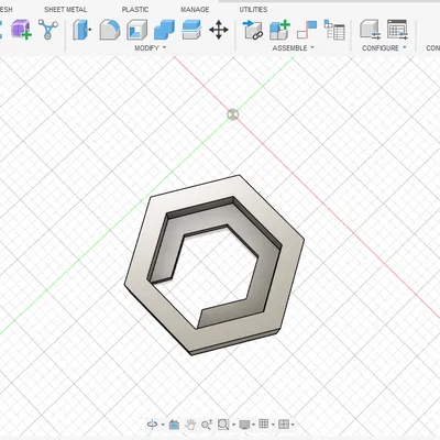 Hexapeg (9Panel) – Pegboard lục giác treo tường