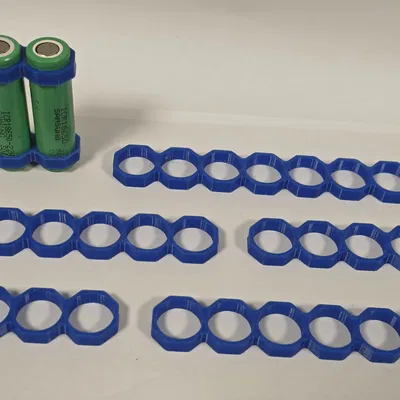 Dải Spacer Pin 18650 | Bát giác (2–7 cell)