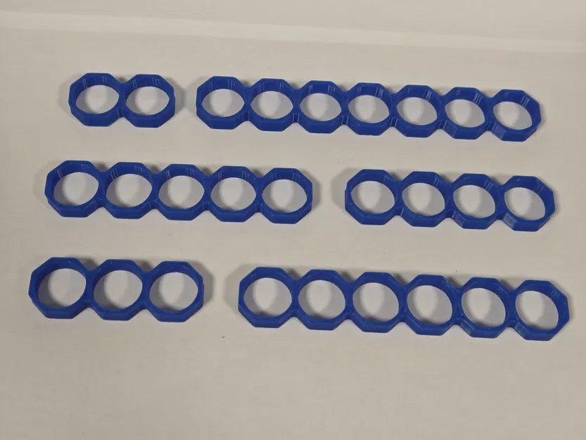 Dải Spacer Pin 18650 | Bát giác (2–7 cell) - Image 3