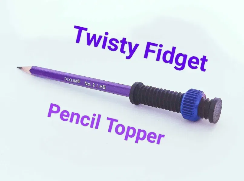 Đầu Bút Chì Fidget Xoắn (Twisty Fidget Pencil Topper) - Image 1