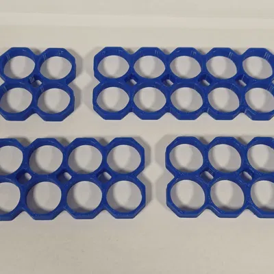 Lưới Spacer Pin 18650 | Bát giác (4-14 cell)