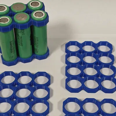 Grid chèn pin 18650 dạng bát giác (6–21 cell) | Octagonal 3 hàng