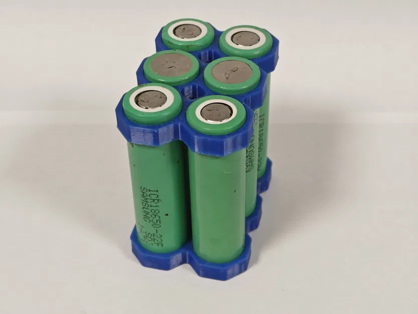 Grid chèn pin 18650 dạng bát giác (6–21 cell) | Octagonal 3 hàng - Image 2