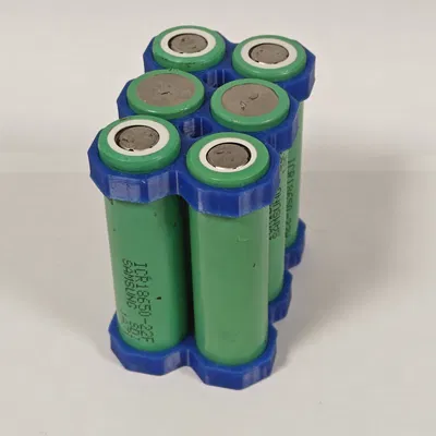 Grid chèn pin 18650 dạng bát giác (6–21 cell) | Octagonal 3 hàng