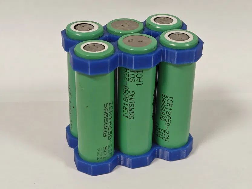 Grid chèn pin 18650 dạng bát giác (6–21 cell) | Octagonal 3 hàng - Image 3