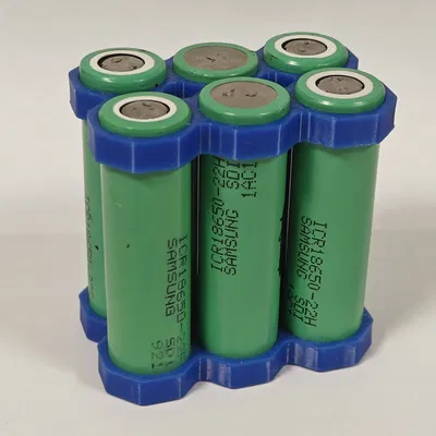 Grid chèn pin 18650 dạng bát giác (6–21 cell) | Octagonal 3 hàng