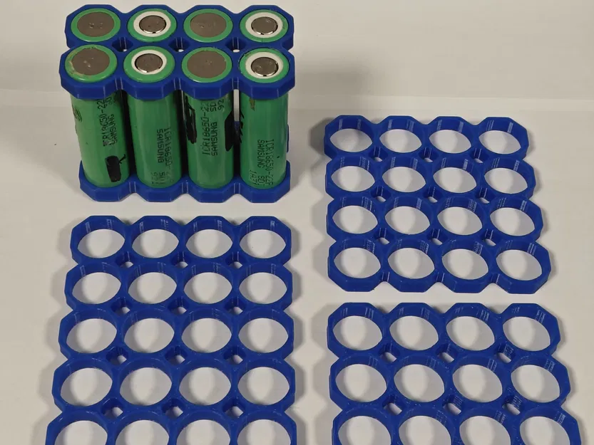 Grid kê pin 18650 dạng bát giác (8–28 cell) | Octagonal Spacer Grid - Image 1