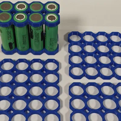 Grid kê pin 18650 dạng bát giác (8–28 cell) | Octagonal Spacer Grid