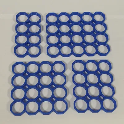 Grid kê pin 18650 dạng bát giác (8–28 cell) | Octagonal Spacer Grid