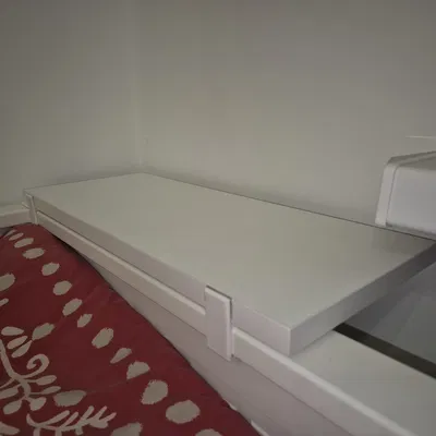 Kệ đầu giường kẹp cho IKEA HEMNES – Không khoan, không hư giường, in 3D