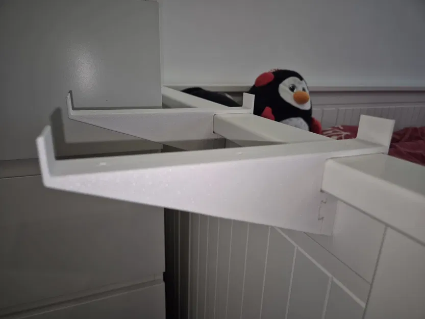 Kệ đầu giường kẹp cho IKEA HEMNES – Không khoan, không hư giường, in 3D - Image 2