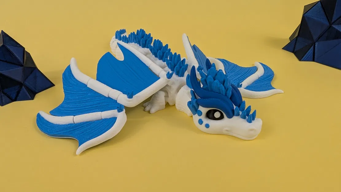 Elder Ice Dragon - Mô hình rồng băng Flexi (Articulated Toy Figure) - Image 2