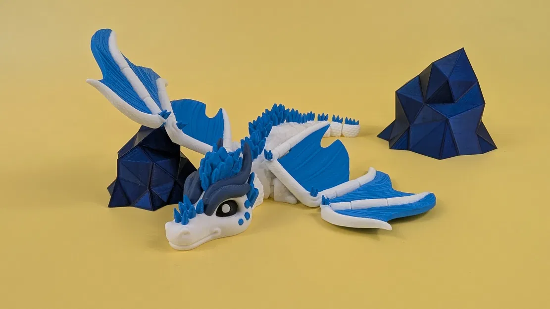 Elder Ice Dragon - Mô hình rồng băng Flexi (Articulated Toy Figure) - Image 6