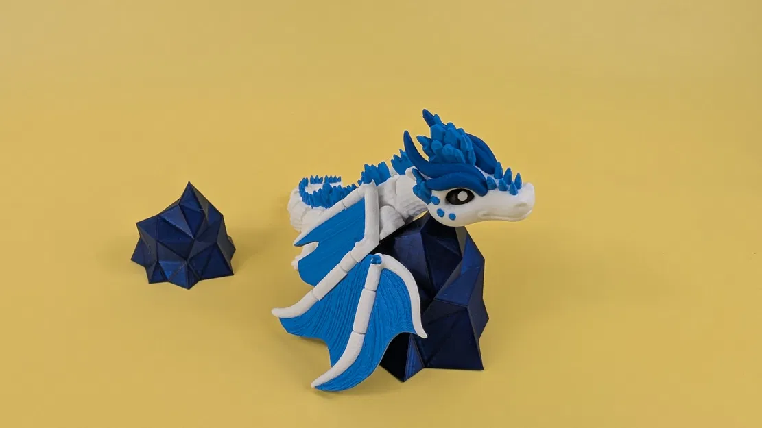 Elder Ice Dragon - Mô hình rồng băng Flexi (Articulated Toy Figure) - Image 7