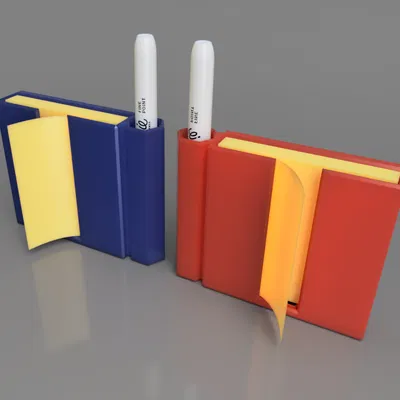 Nam châm tủ lạnh kẹp giấy ghi chú Z-type (pop-up) kèm chỗ để bút