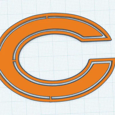 Da Bears Wall Art - Logo chữ C treo tường