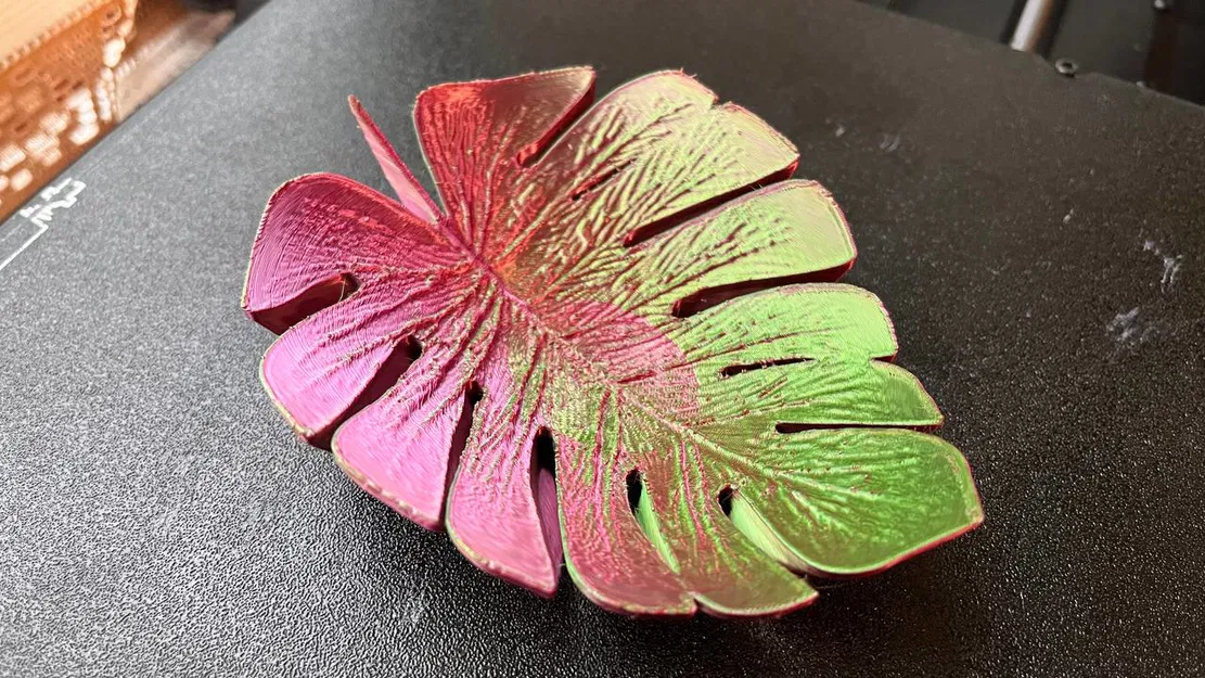 Dĩa - lá monstera - Image 3