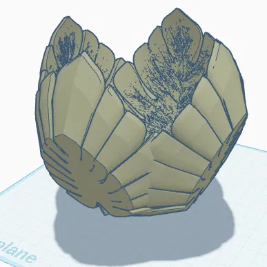 Hộp đựng hình lá Monstera (Monstera leaf bin) - Image 2