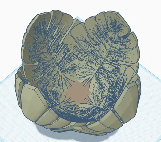 Hộp đựng hình lá Monstera (Monstera leaf bin) - Image 3