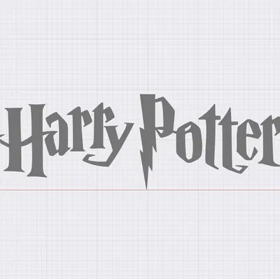 Logo Harry Potter 3D