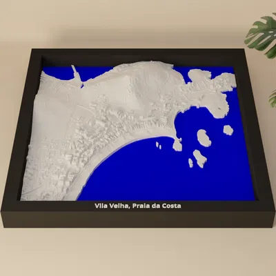 Mô hình thu nhỏ 3D Vila Velha, Praia da Costa, Brazil