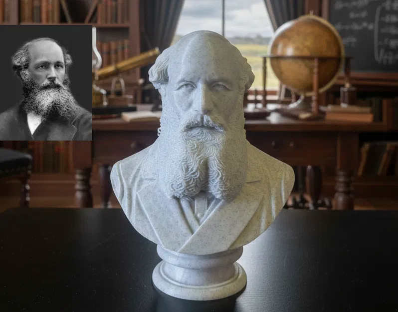 James Clerk Maxwell – Tượng bán thân - Image 1