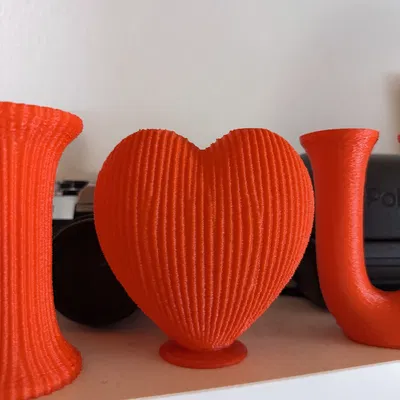 I love you – Bộ chữ trang trí kiêm bình cắm hoa (Fuzzy Skin)