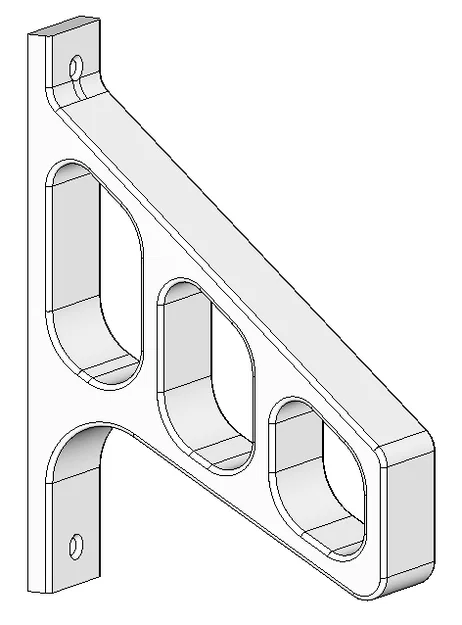 Móc treo áo gắn tường cho 3 móc treo - Image 1