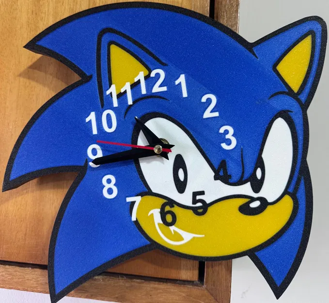 Relogio sonic – Đồng hồ Sonic treo tường - Image 1