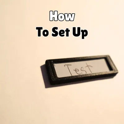 Móc khóa nhét nhãn giấy (kèm hướng dẫn) (Print in Place) in nhanh