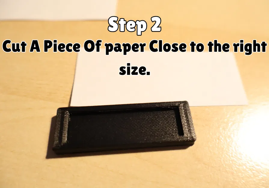 Móc khóa nhét nhãn giấy (kèm hướng dẫn) (Print in Place) in nhanh - Image 4