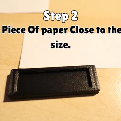 Móc khóa nhét nhãn giấy (kèm hướng dẫn) (Print in Place) in nhanh