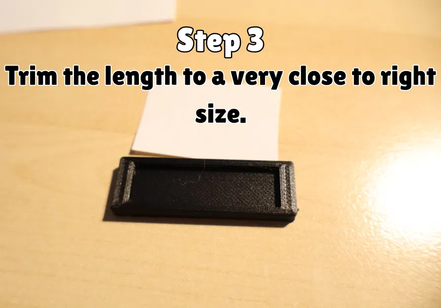 Móc khóa nhét nhãn giấy (kèm hướng dẫn) (Print in Place) in nhanh - Image 5