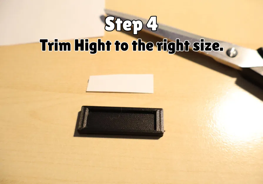 Móc khóa nhét nhãn giấy (kèm hướng dẫn) (Print in Place) in nhanh - Image 6