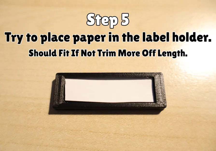 Móc khóa nhét nhãn giấy (kèm hướng dẫn) (Print in Place) in nhanh - Image 7