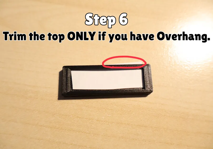 Móc khóa nhét nhãn giấy (kèm hướng dẫn) (Print in Place) in nhanh - Image 8