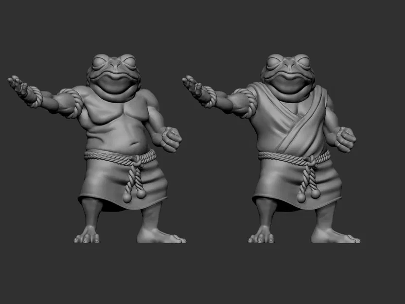 Bullywug Monk – Mô hình in 3D - Image 1