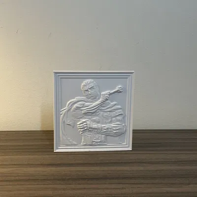 Relief Berserk | Chân dung Guts để in