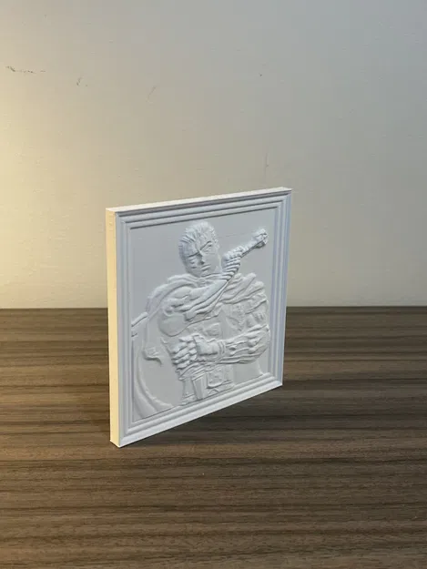 Relief Berserk | Chân dung Guts để in - Image 3