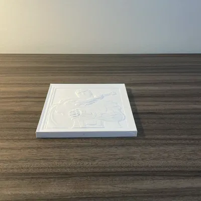 Relief Berserk | Chân dung Guts để in