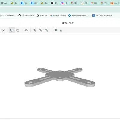 Khung toothpick dạng skeletal 75mm cho Air65 (areo-75)